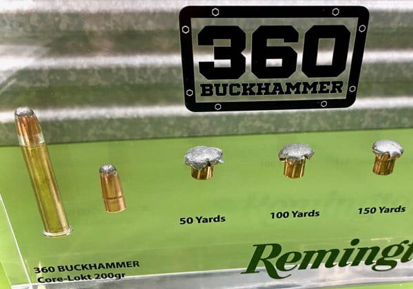 360 Buckhammer 100 Yard Ballistic Gel Shots