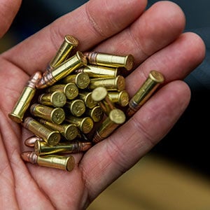 Ranch Hand cartridges held in a hand