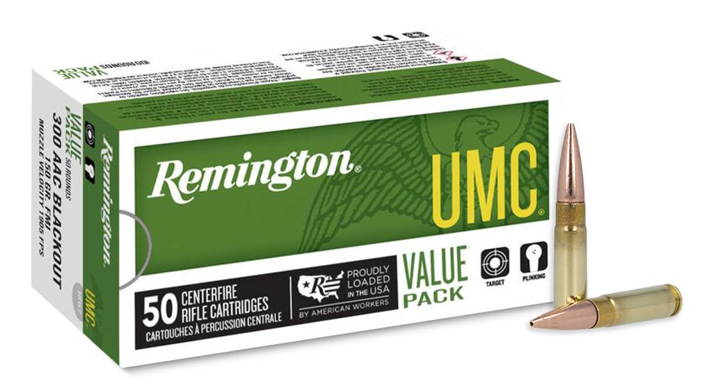 ington .300 AAC Blackout 150 Grains Full Metal Jacketed Centerfire Rifle Ammo